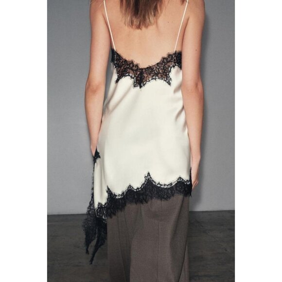 ZARA ASYMMETRIC LACE DRESS ZW COLLECTION - Picture 5 of 11